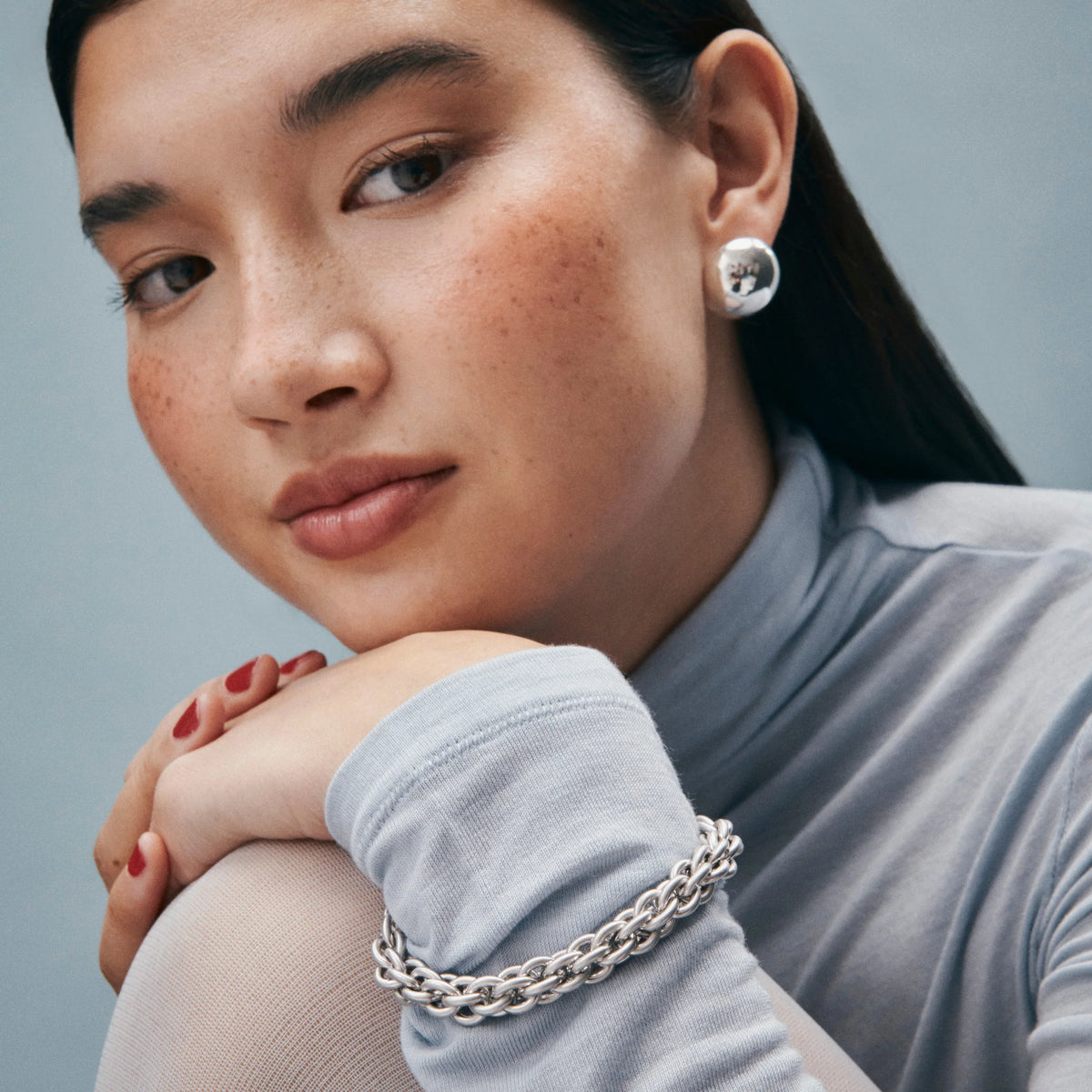 Elysian Collective Gimme Tangled Chain Bracelet Silver