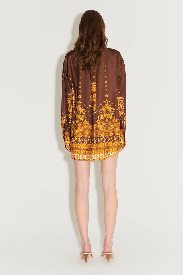 Elysian Collective Hansen and Gretel Immanuel Oversize Shirt Choc Empress