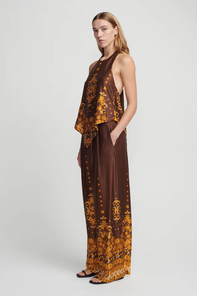 Elysian Collective Hansen and Gretel Indy Wide Leg Pant Choc Empress