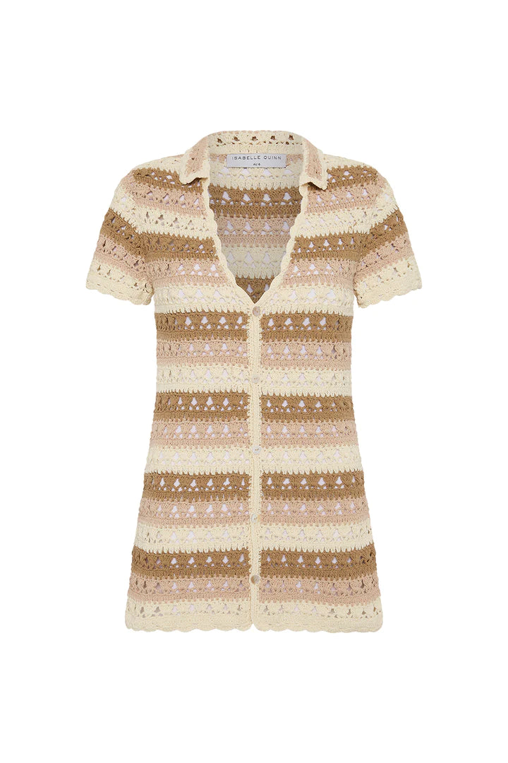 Elysian Collective Isabelle Quinn Gian Crochet Button Up