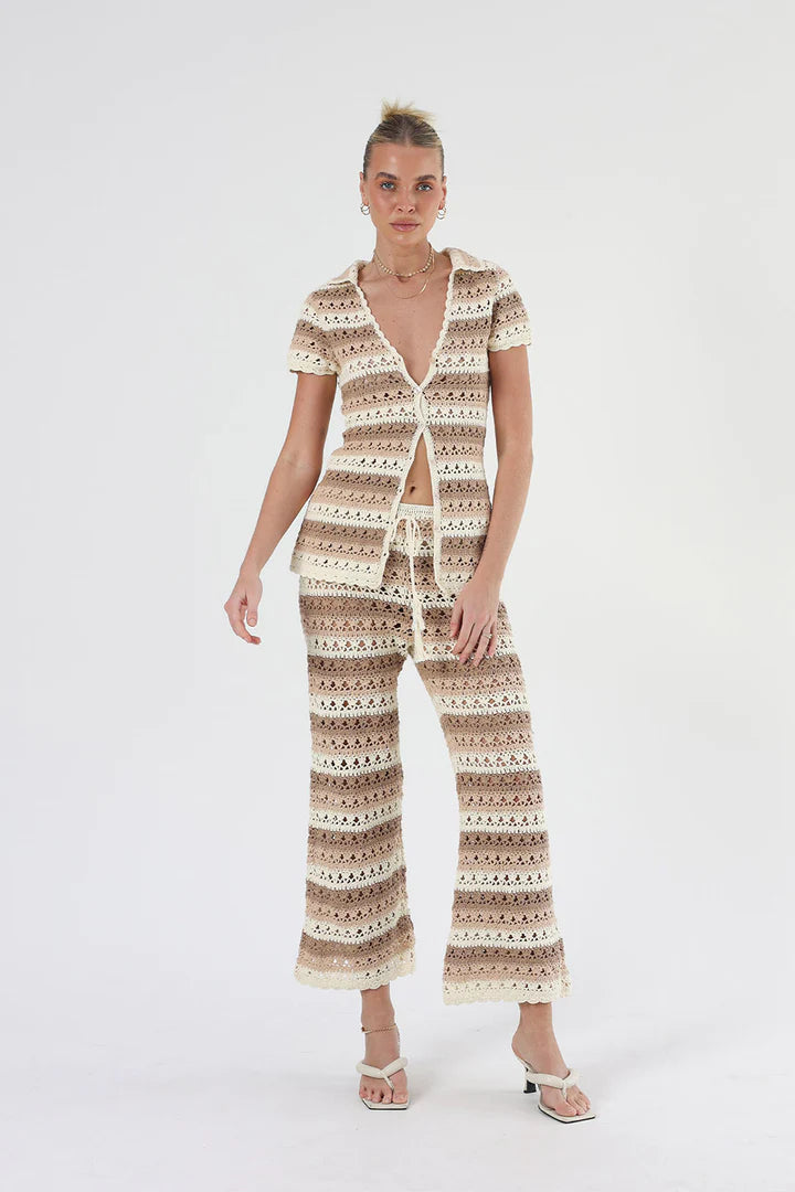Elysian Collective Isabelle Quinn Gian Crochet Button Up