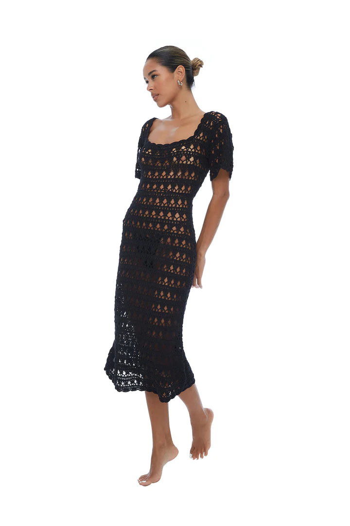 Elysian Collective Isabelle Quinn Sofia Dress Noir