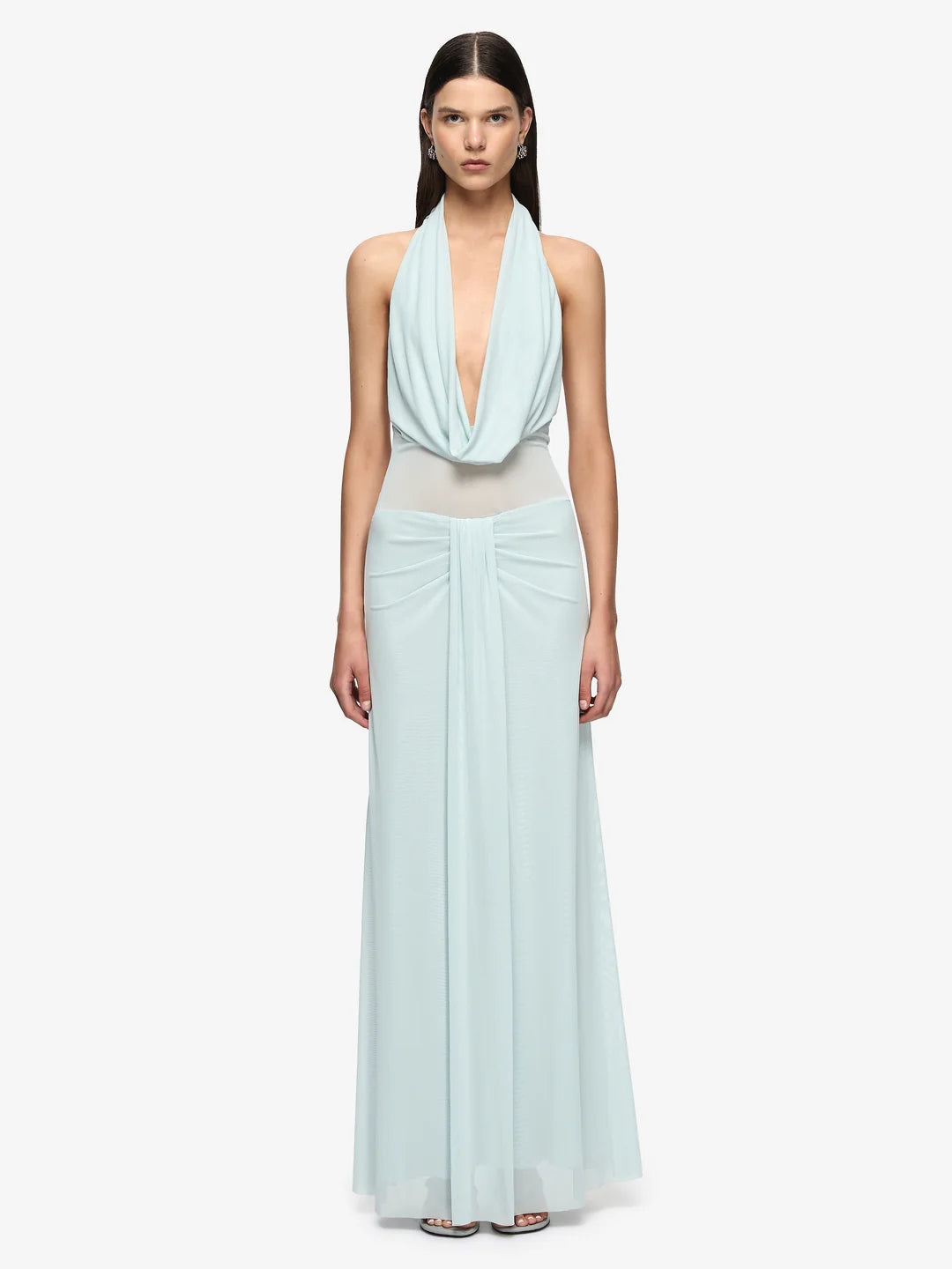 BEC + BRIDGE - ISORA HALTER MAXI DRESS (MIST)