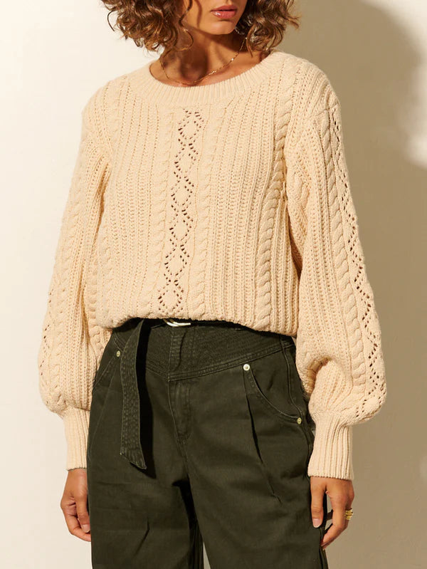 Elysian Collective Kivari Abigail Knit Cream