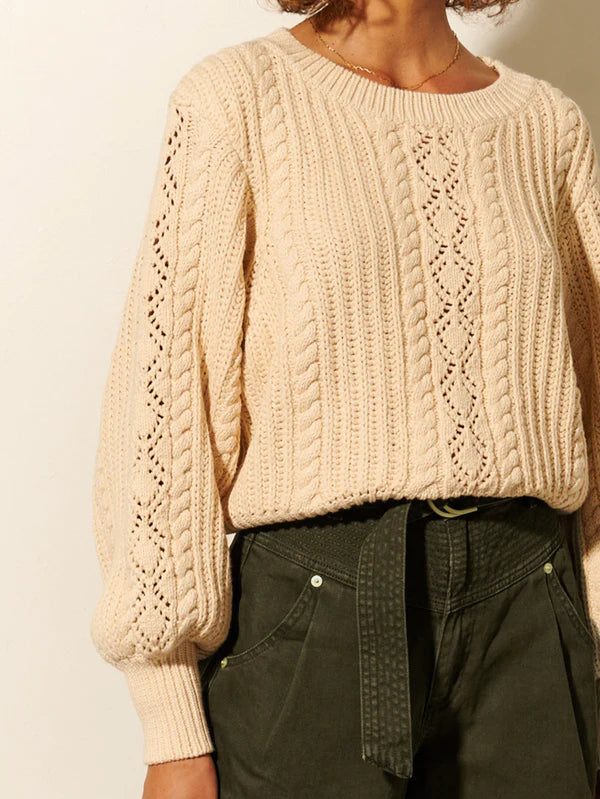 Elysian Collective Kivari Abigail Knit Cream