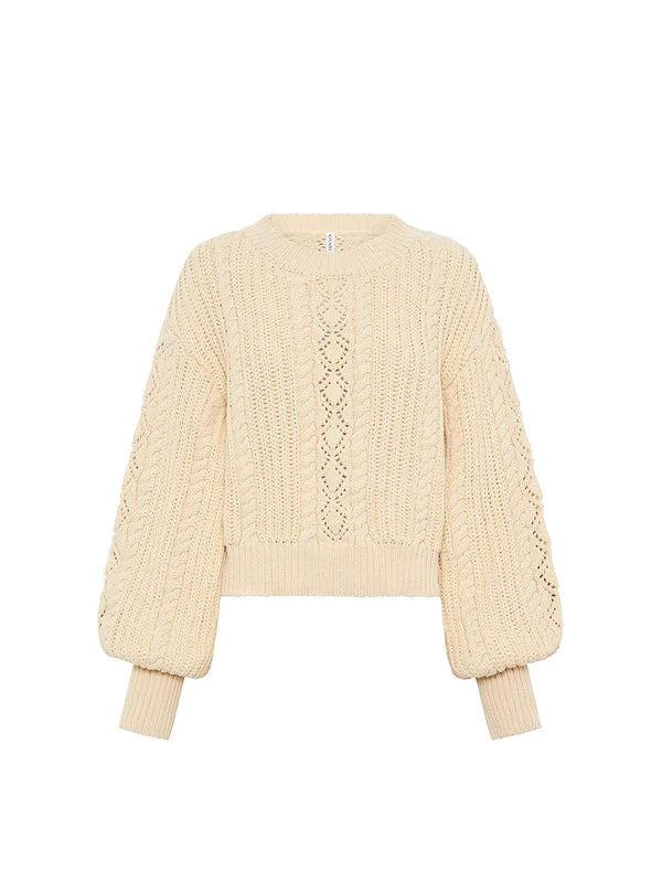 Elysian Collective Kivari Abigail Knit Cream