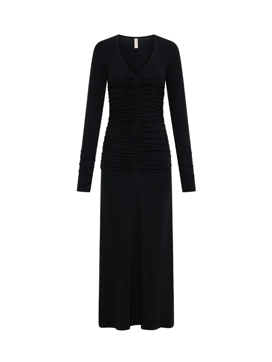 Elysian Collective Kivari Amal Maxi Dress Black