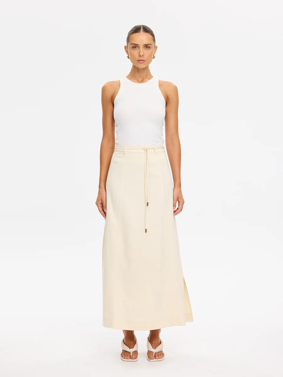 Elysian Collective Kivari Amelia Maxi Skirt Cream