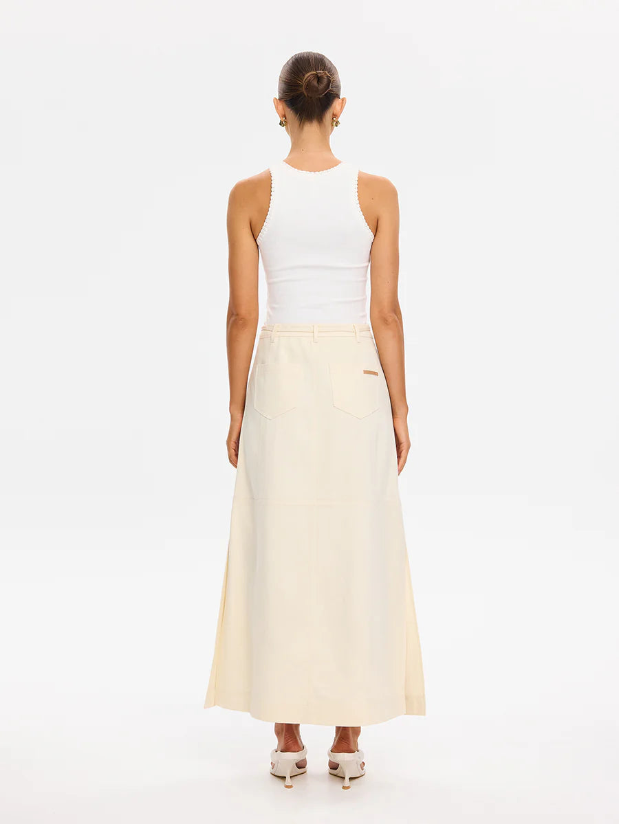 Elysian Collective Kivari Amelia Maxi Skirt Cream