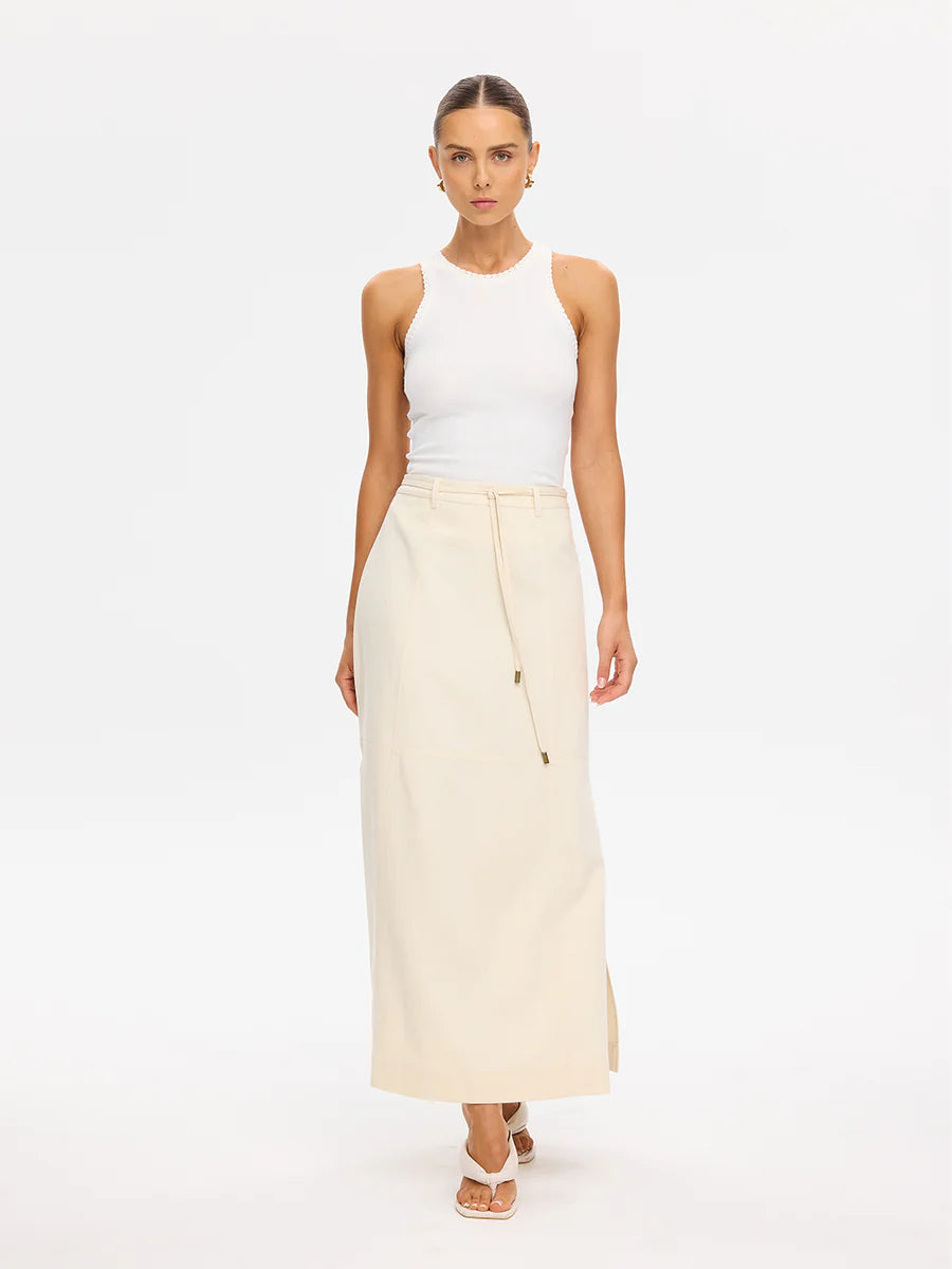 Elysian Collective Kivari Amelia Maxi Skirt Cream