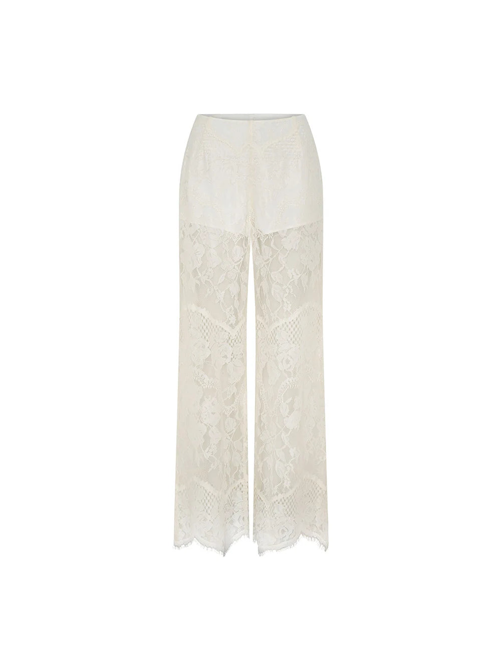 Elysian Collective Kivari Arabella Lace Pant Cream