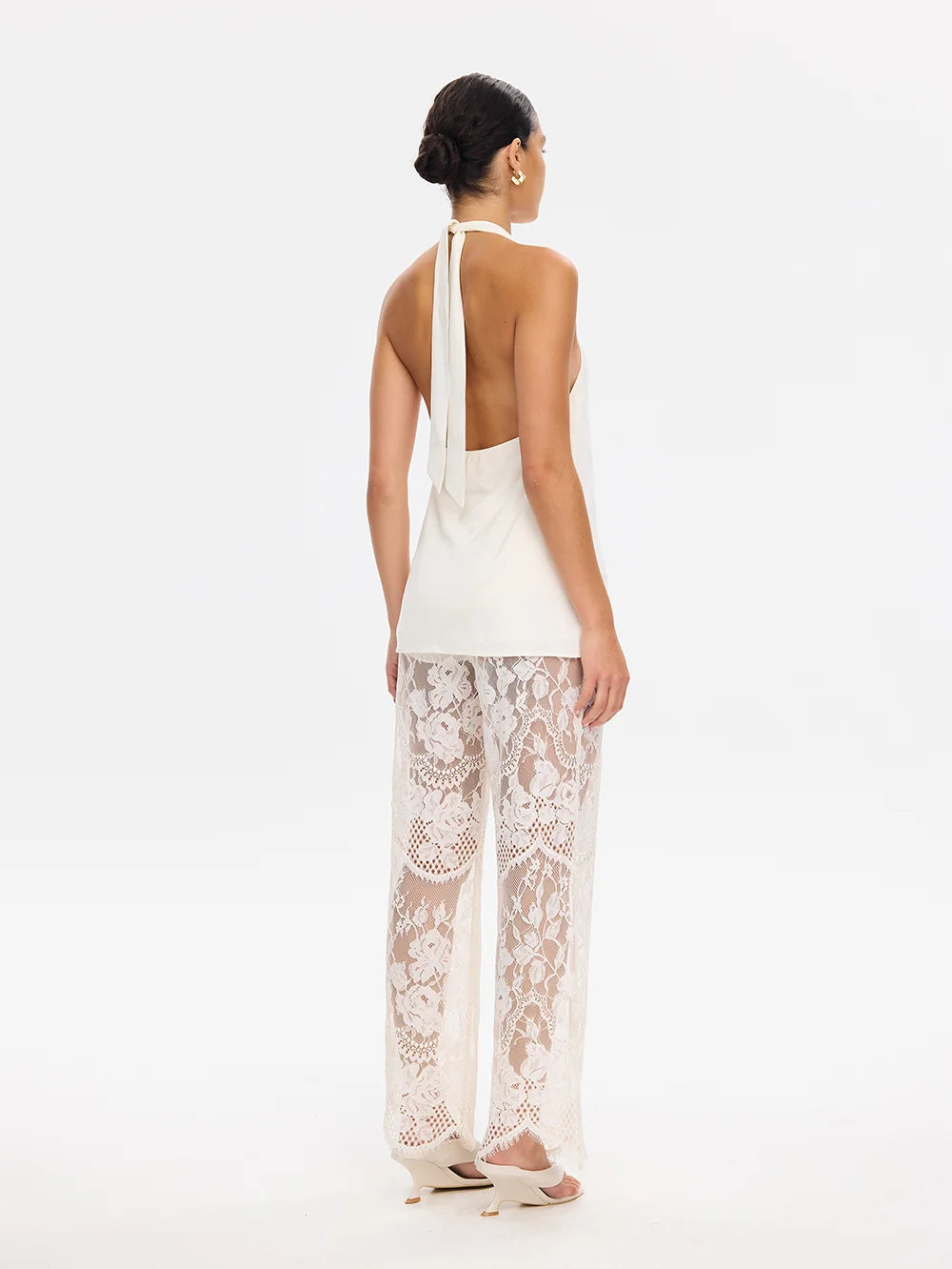 Elysian Collective Kivari Arabella Halter Top Cream
