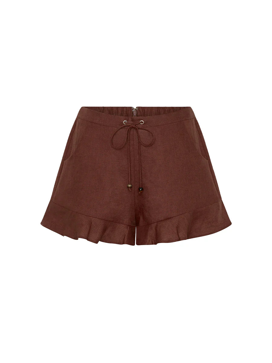 Elysian Collective Kivari Azarea Short Mocha