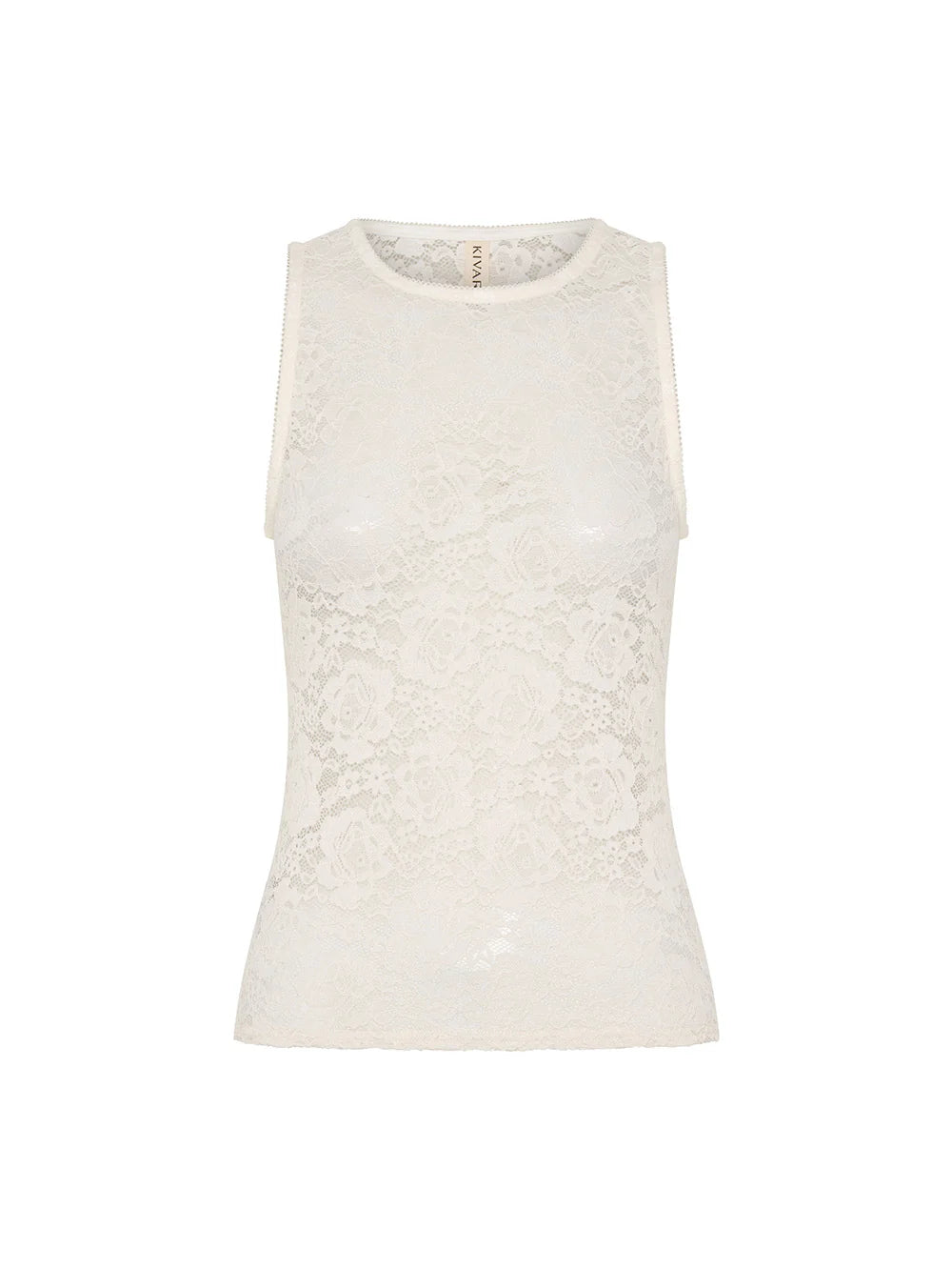 Elysian Collective Kivari Bonnie Lace Tank Ivory