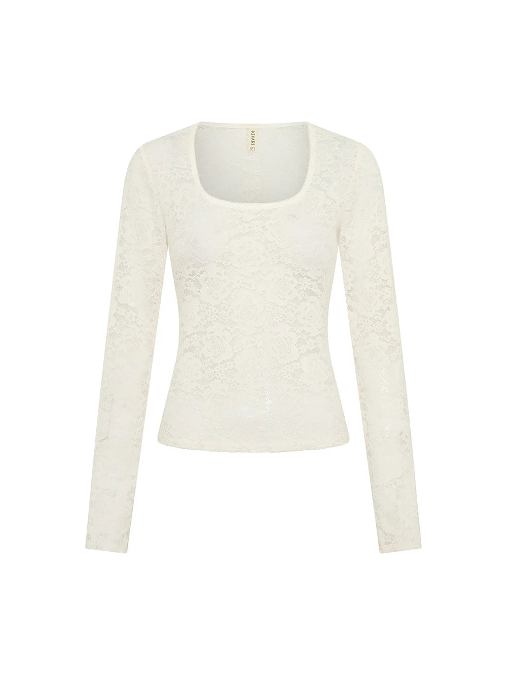 Elysian Collective Kivari Bonnie Lace Top Ivory