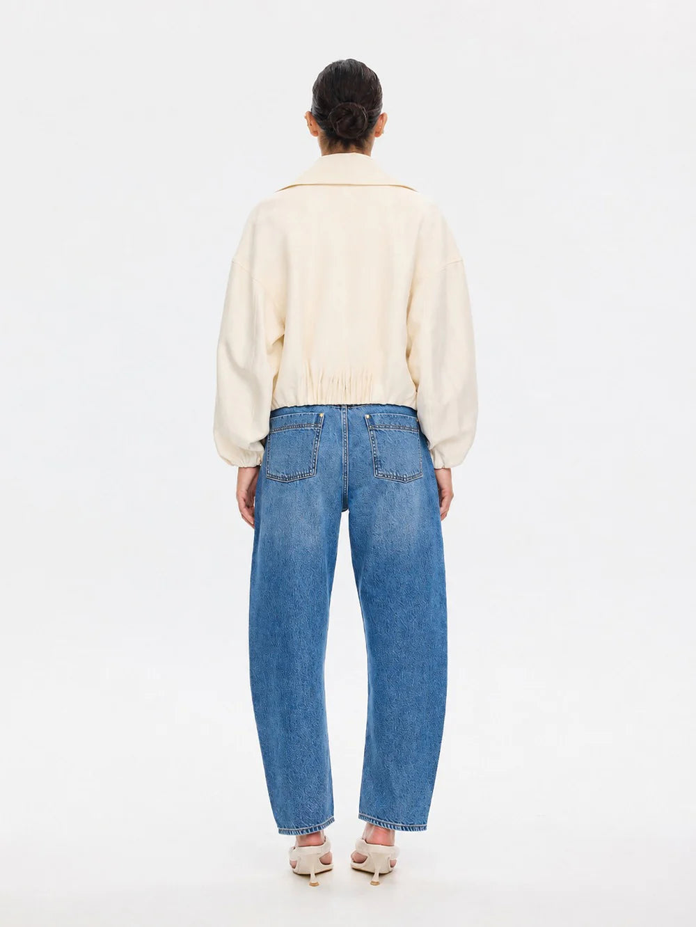 Elysian Collective Kivari Cass Cropped Jacket Ivory