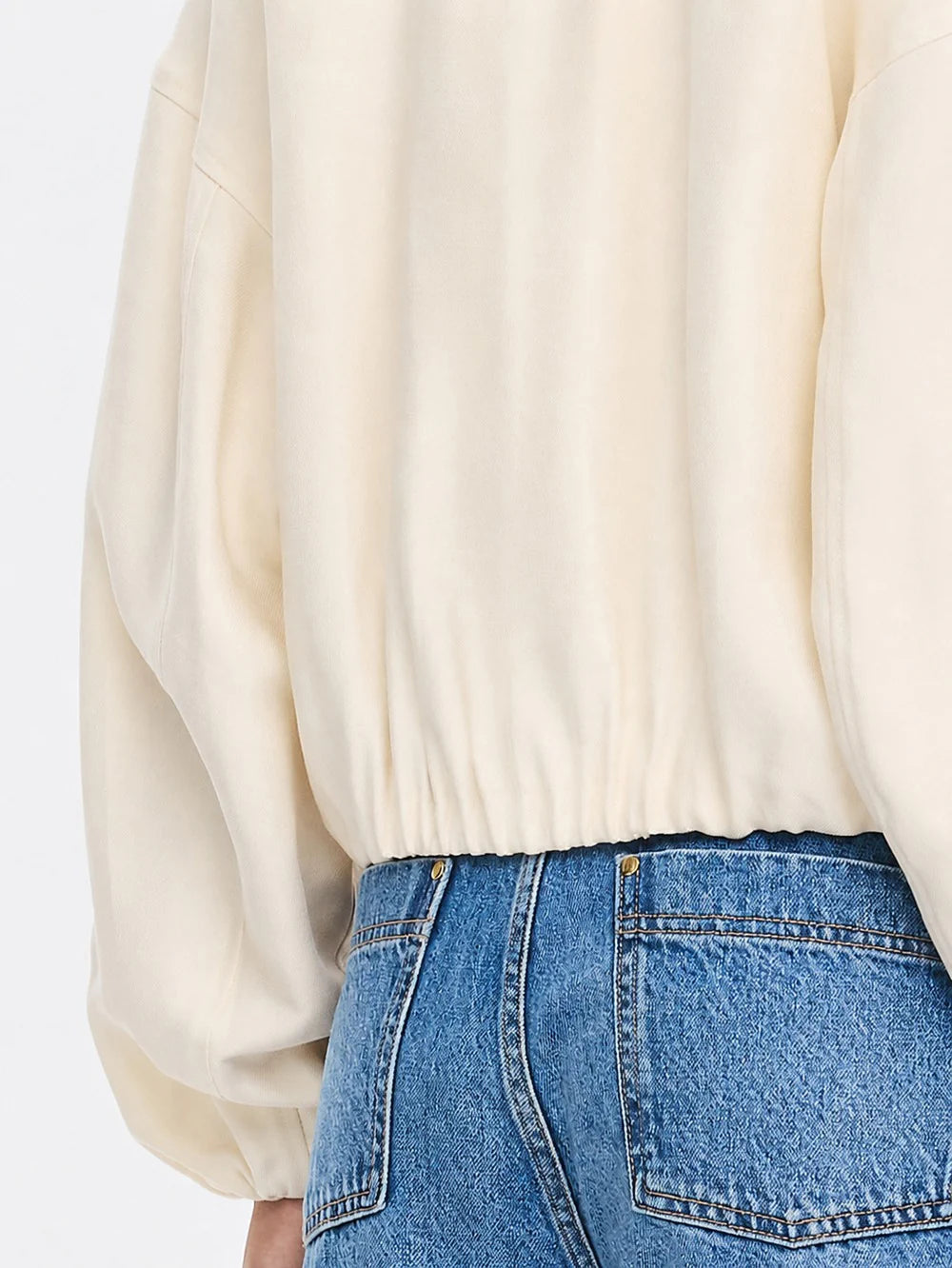 Elysian Collective Kivari Cass Cropped Jacket Ivory