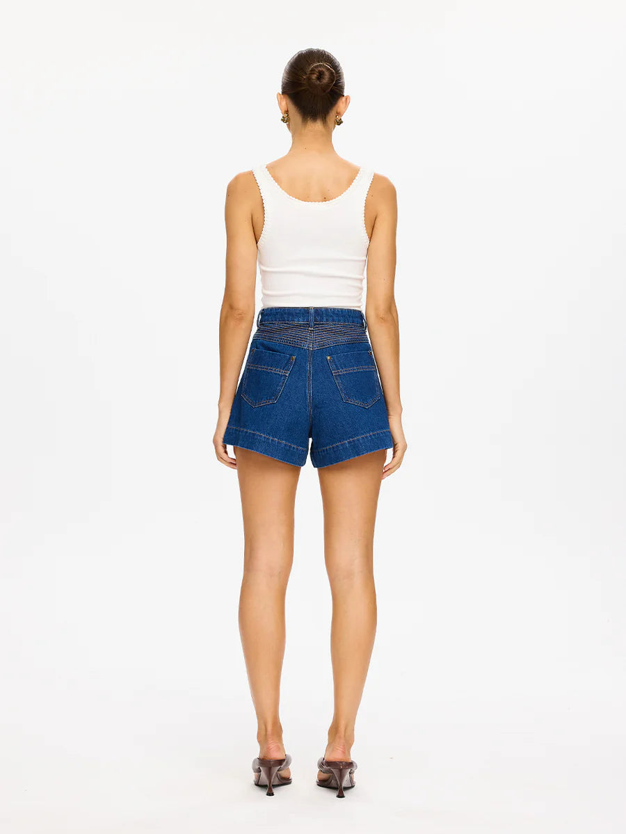 Elysian Collective Kivari Celene Denim Short Indigo