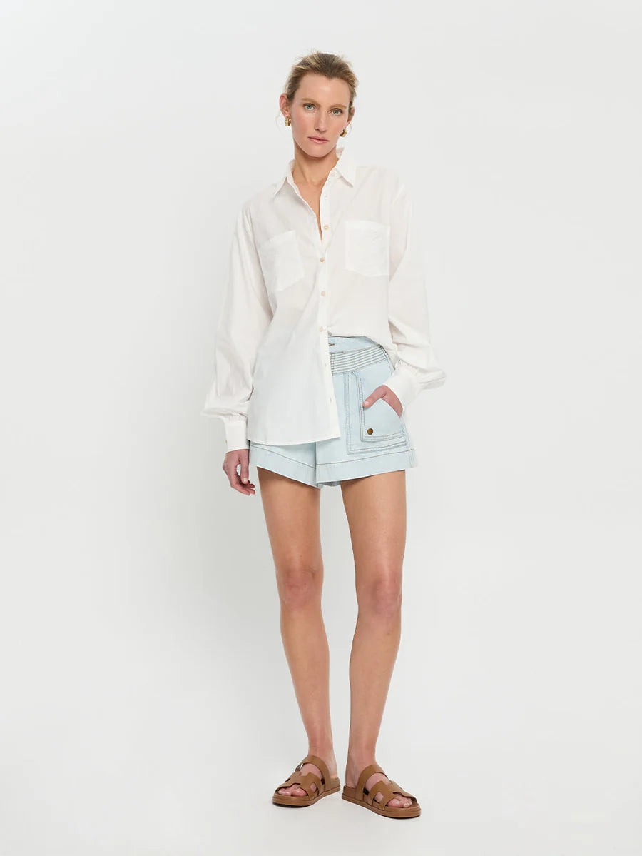Elysian Collective Kivari Celene Denim Short Pale Blue