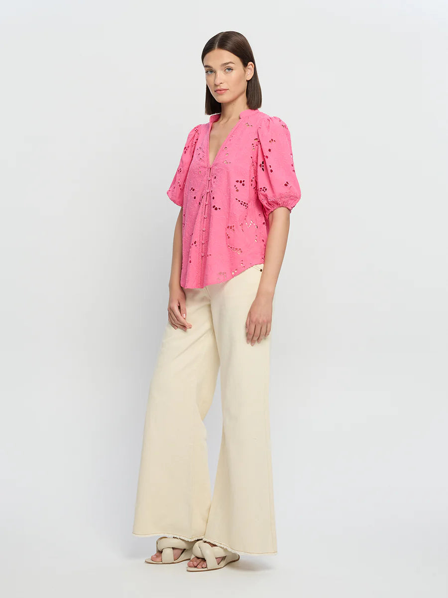 Elysian Collective Kivari Corfu Blouse Pink