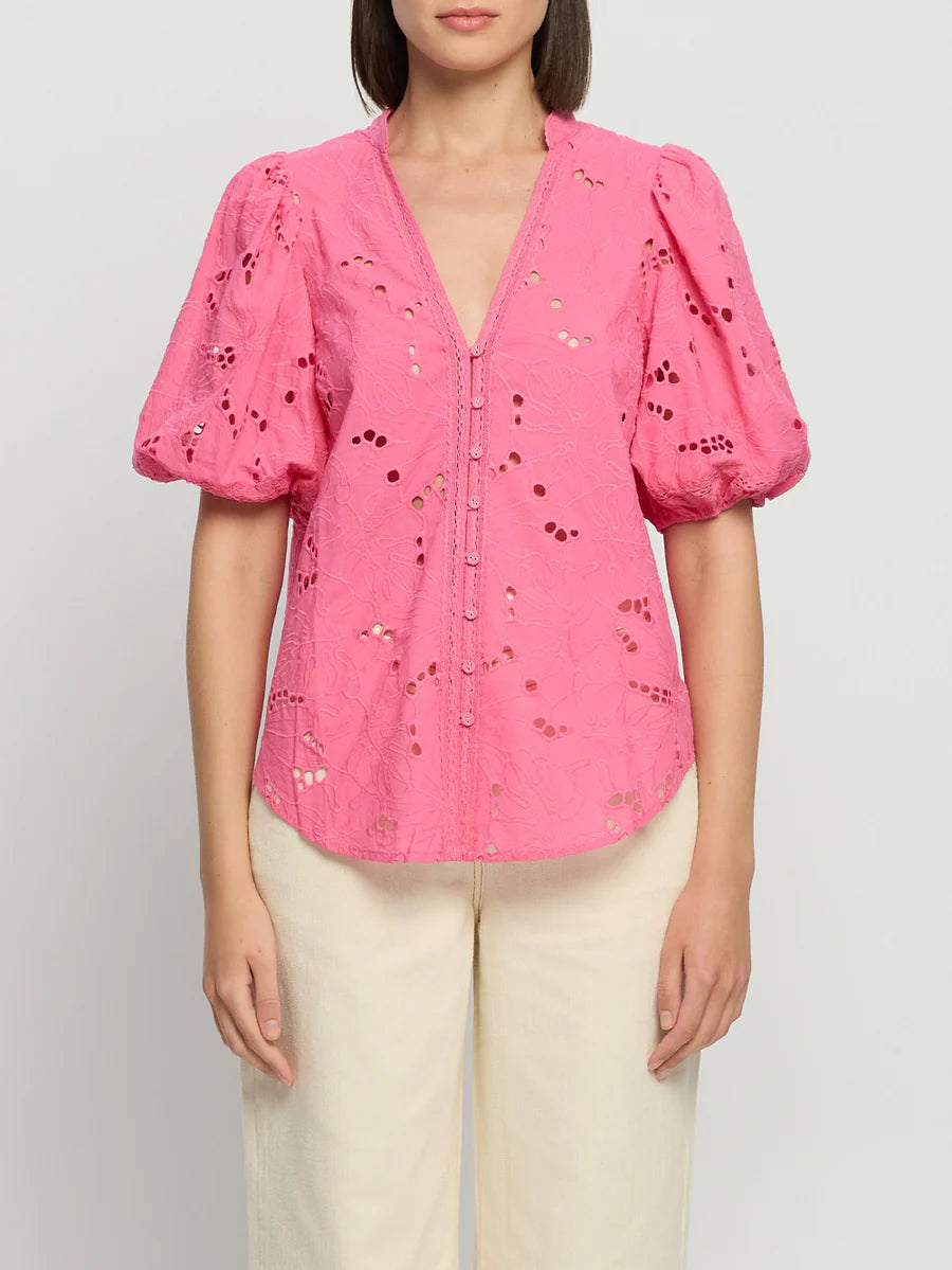 Elysian Collective Kivari Corfu Blouse Pink