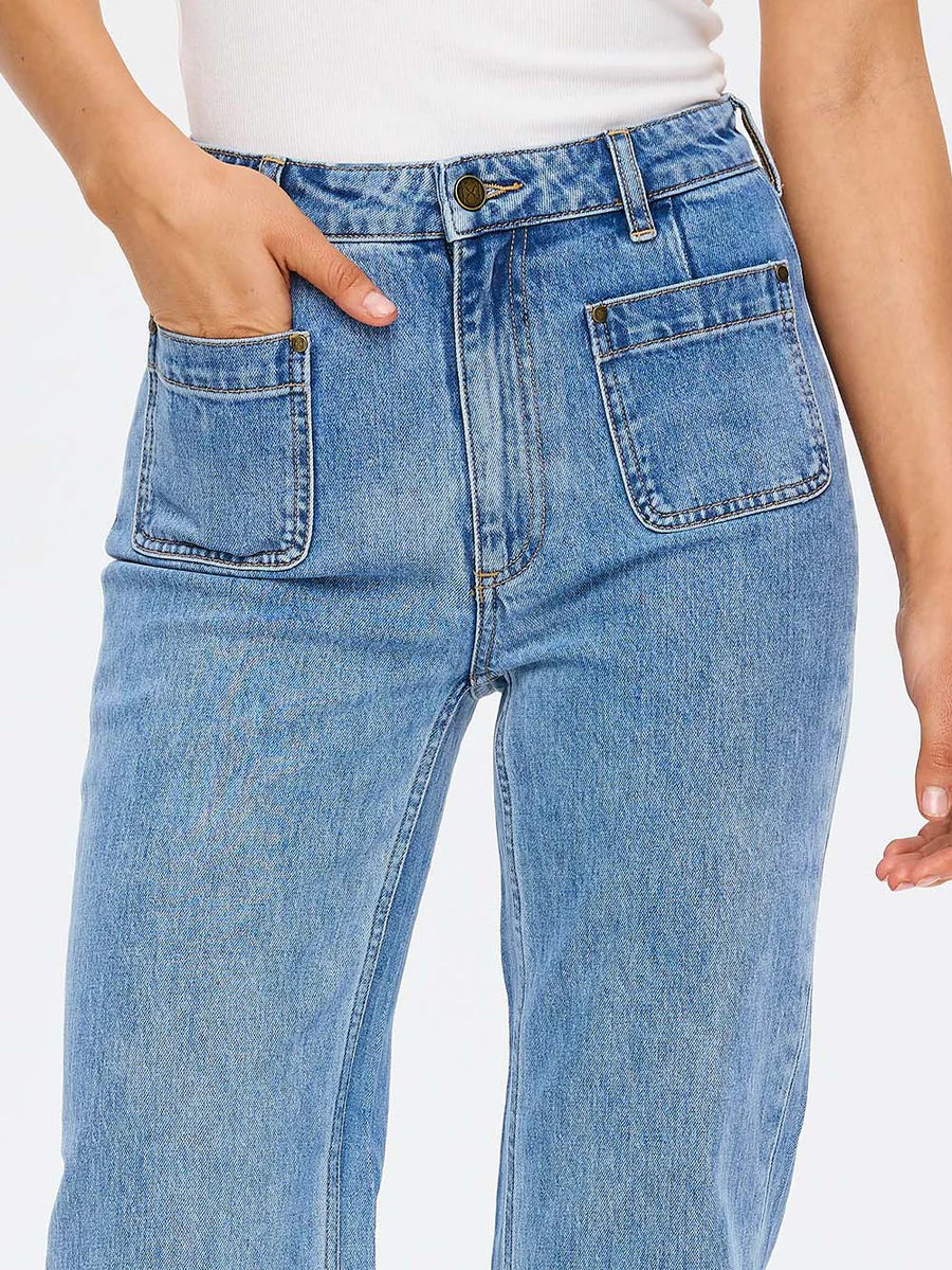 Elysian Collective Kivari Dominique Jean Stonewash Blue