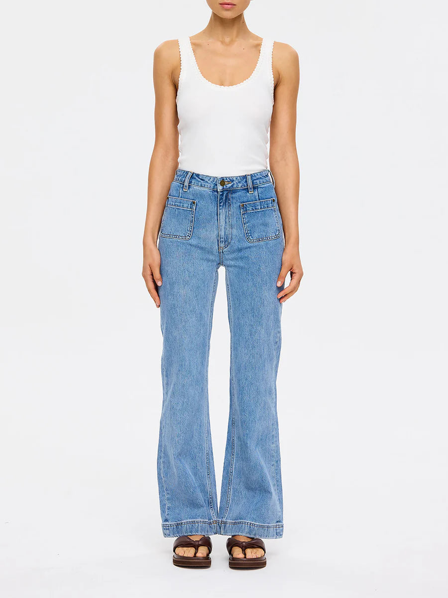 Elysian Collective Kivari Dominique Jean Stonewash Blue