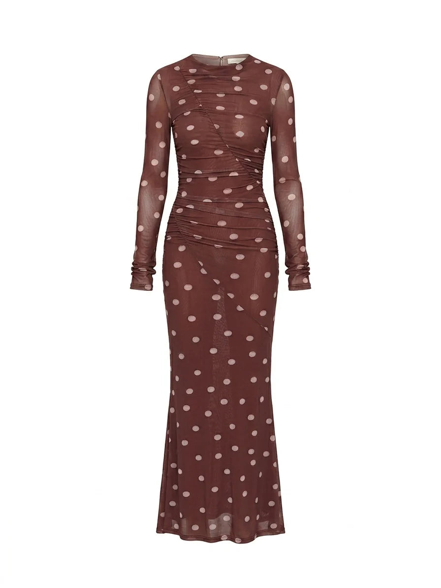 Elysian Collective Kivari Edie Mesh Maxi Dress