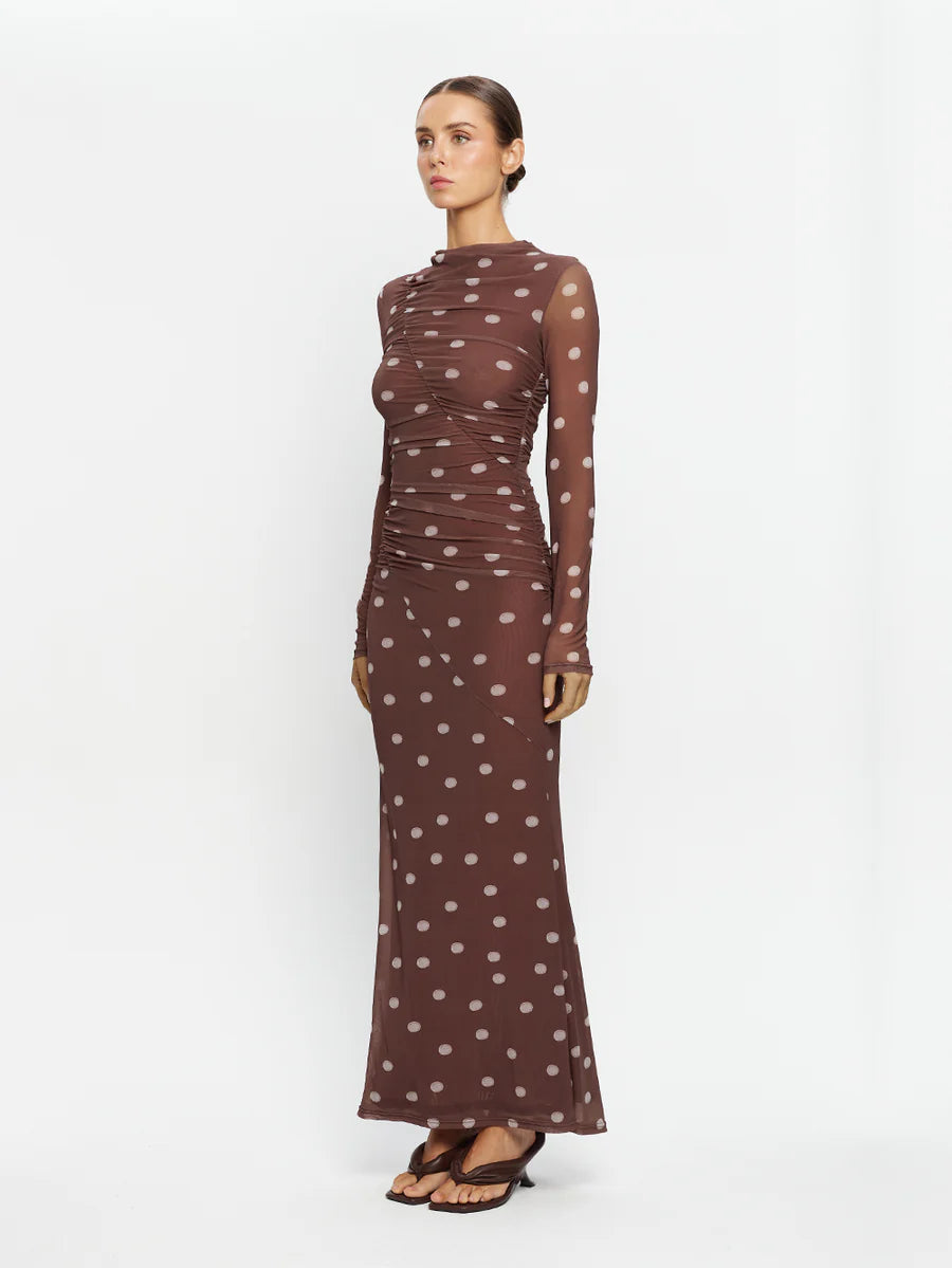 Elysian Collective Kivari Edie Mesh Maxi Dress