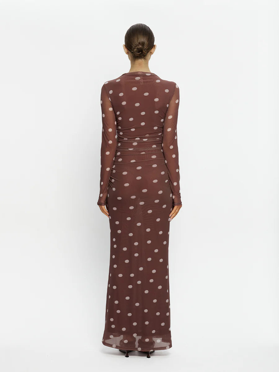 Elysian Collective Kivari Edie Mesh Maxi Dress