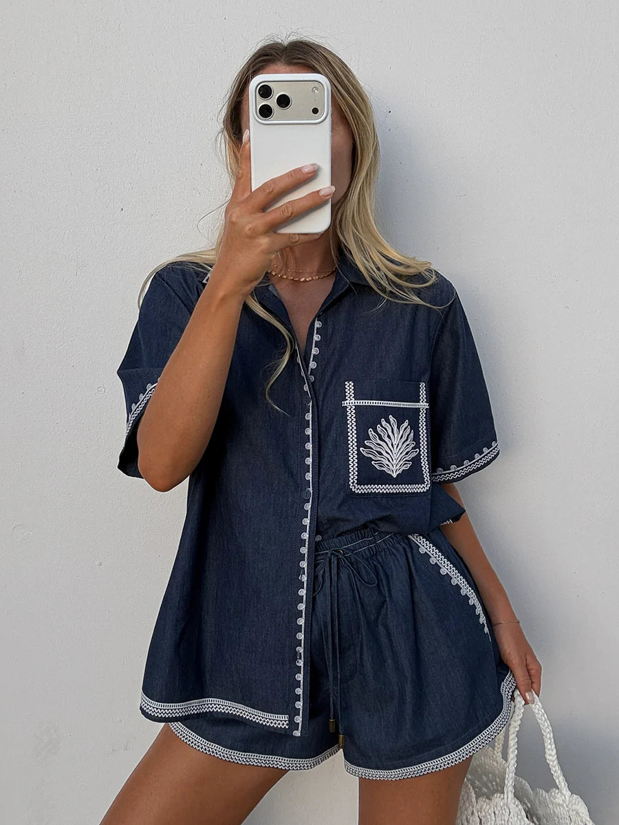 Elysian Collective Kivari Emile Chambray Shirt