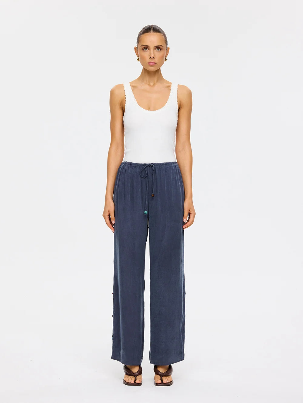 Elysian Collective Kivari Etta Pant Petrol