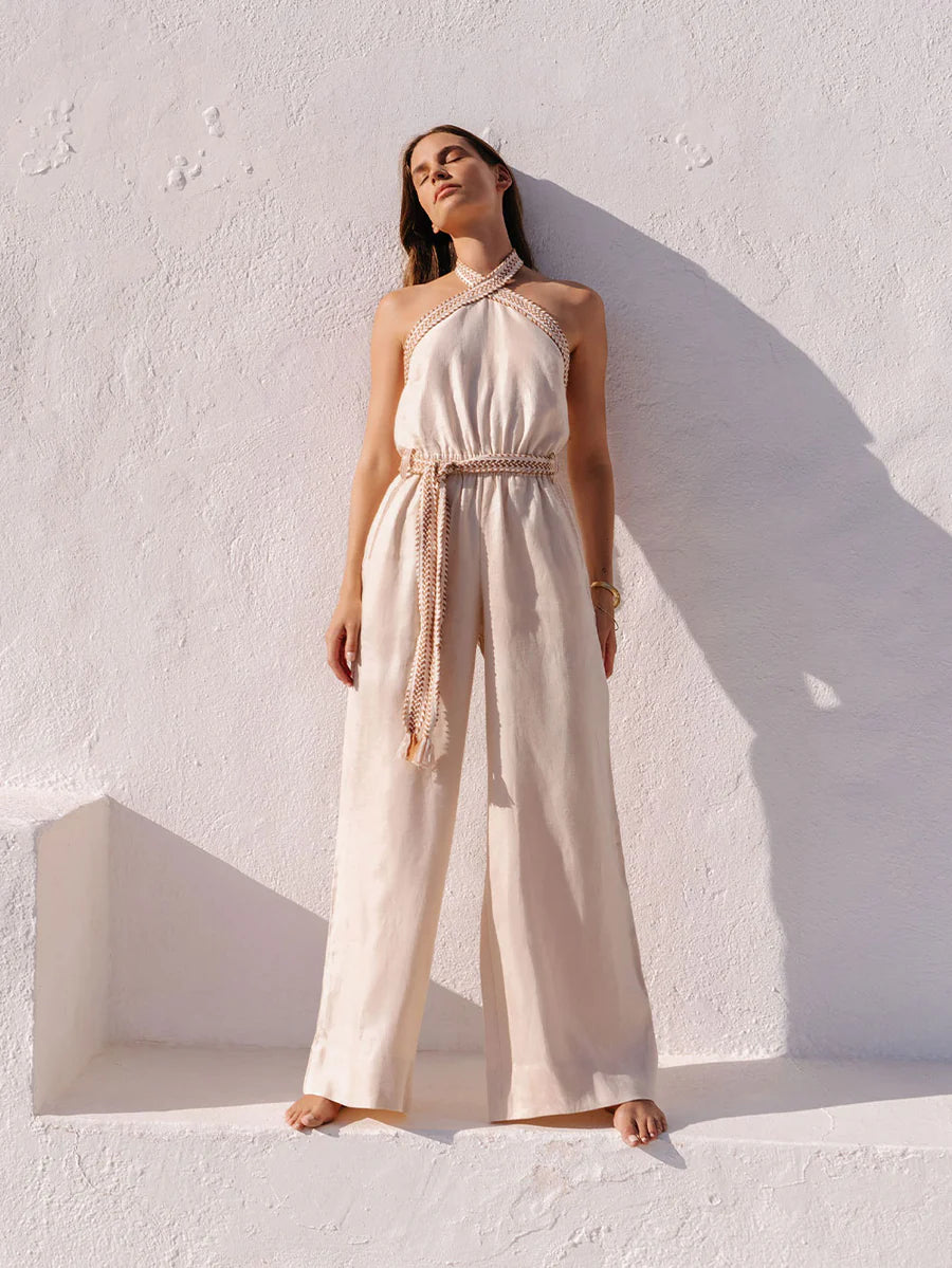 Elysian Collective Kivari Freya Jumpsuit Cream