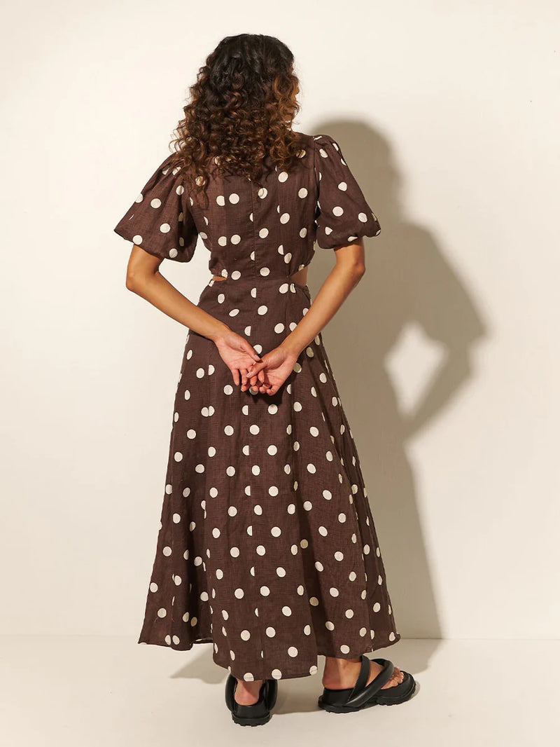 Elysian Collective Kivari Harper Maxi Dress (Chocolate)