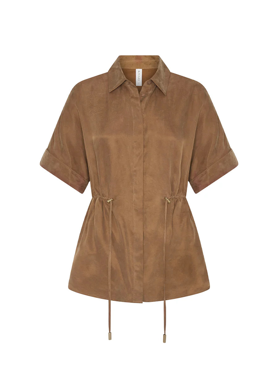 Elysian Collective Kivari Jaxon Shirt Chocolate