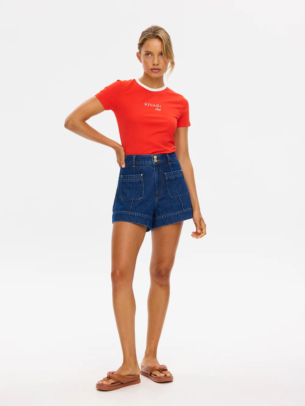 Elysian Collective Kivari Kivari Club Baby Tee Red