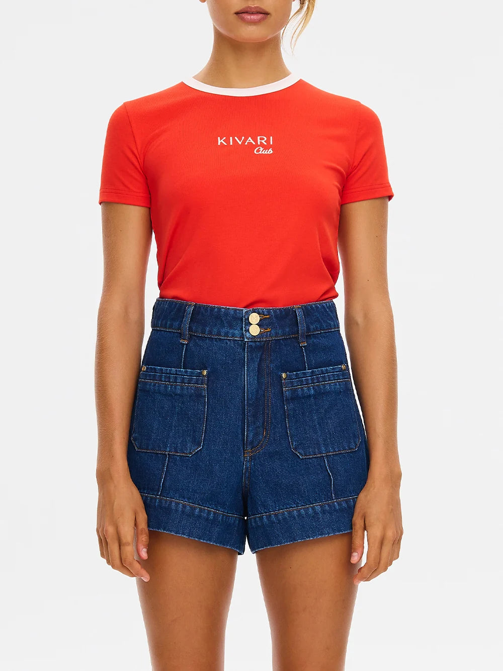 Elysian Collective Kivari Kivari Club Baby Tee Red