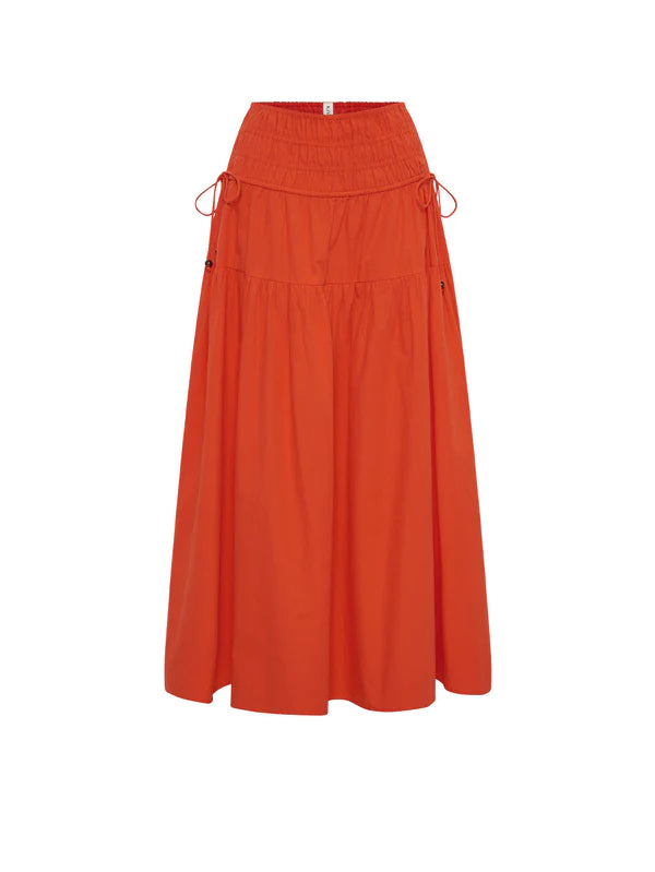 Elysian Collective Kivari Nora Maxi Skirt Scarlet