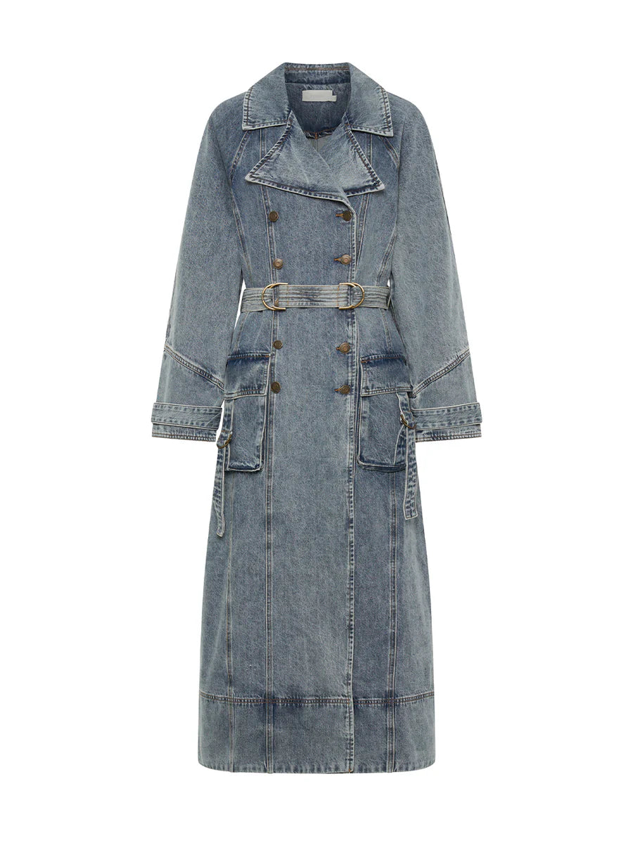 Elysian Collective Kivari Olivia Denim Trench