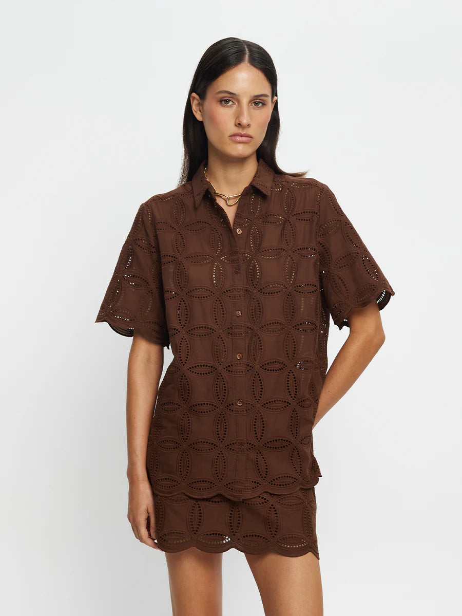 Elysian Collective Kivari Rio Shirt Mocha