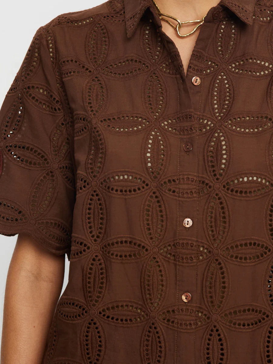 Elysian Collective Kivari Rio Shirt Mocha