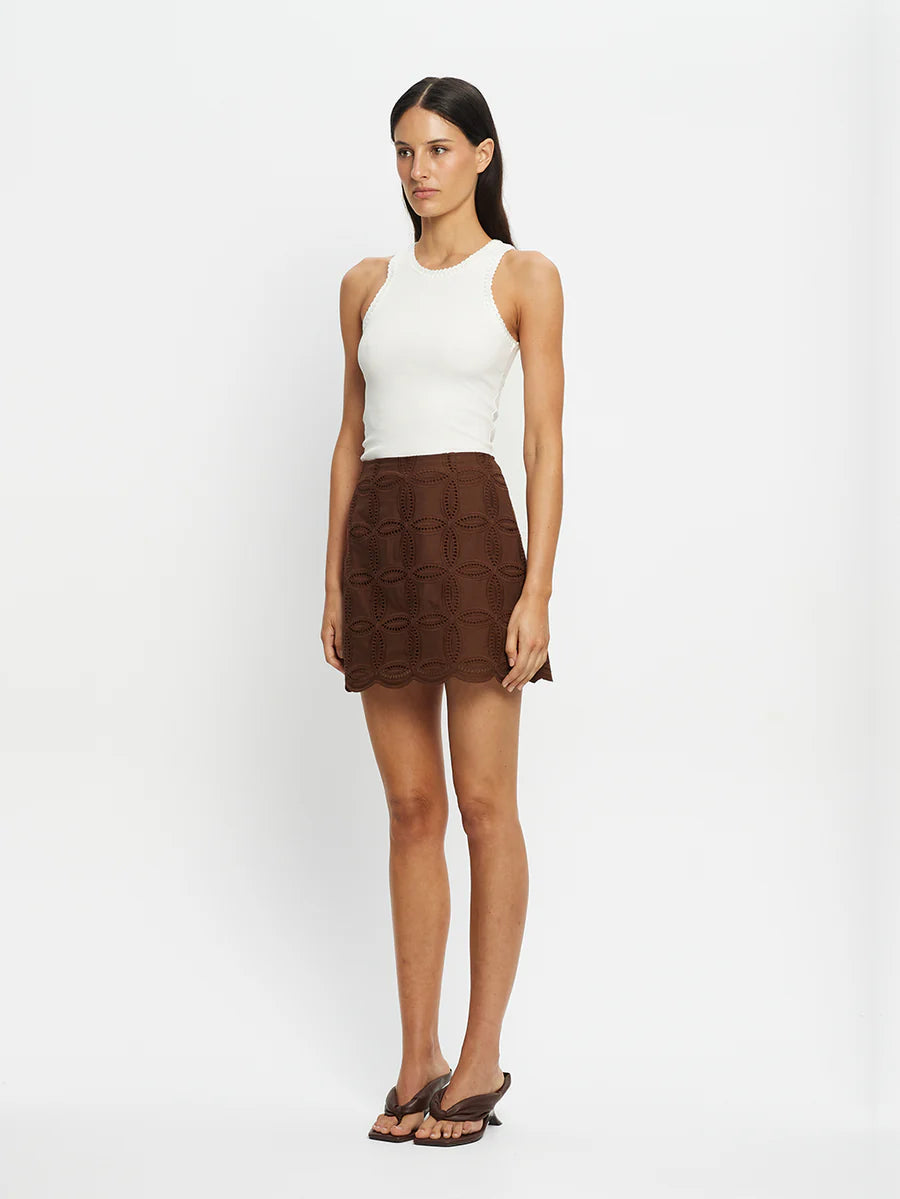 Elysian Collective Kivari Rio Skirt Mocha