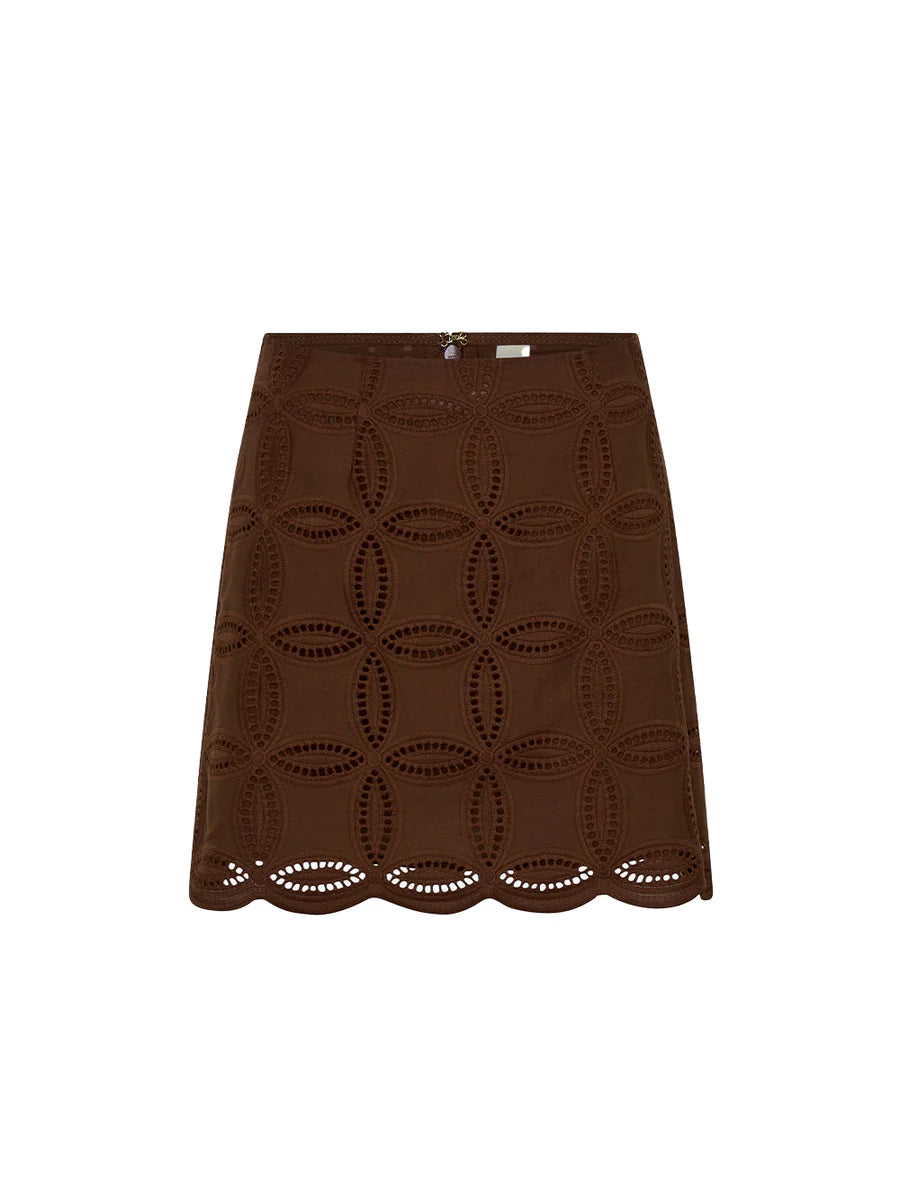 Elysian Collective Kivari Rio Skirt Mocha