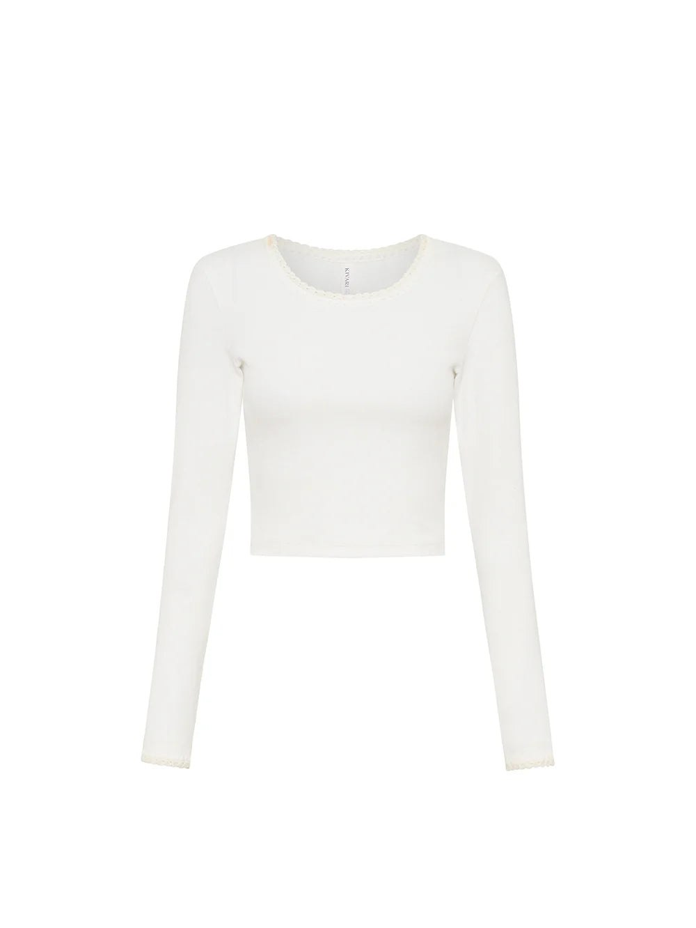 Elysian Collective Kivari Tallulah Crop Top Ivory