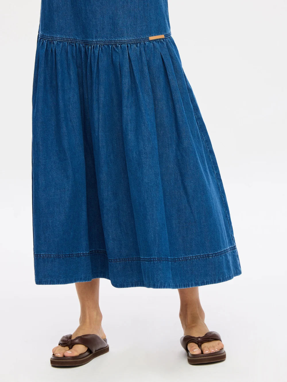 Elysian Collective Kivari Vaila Denim Midi Dress