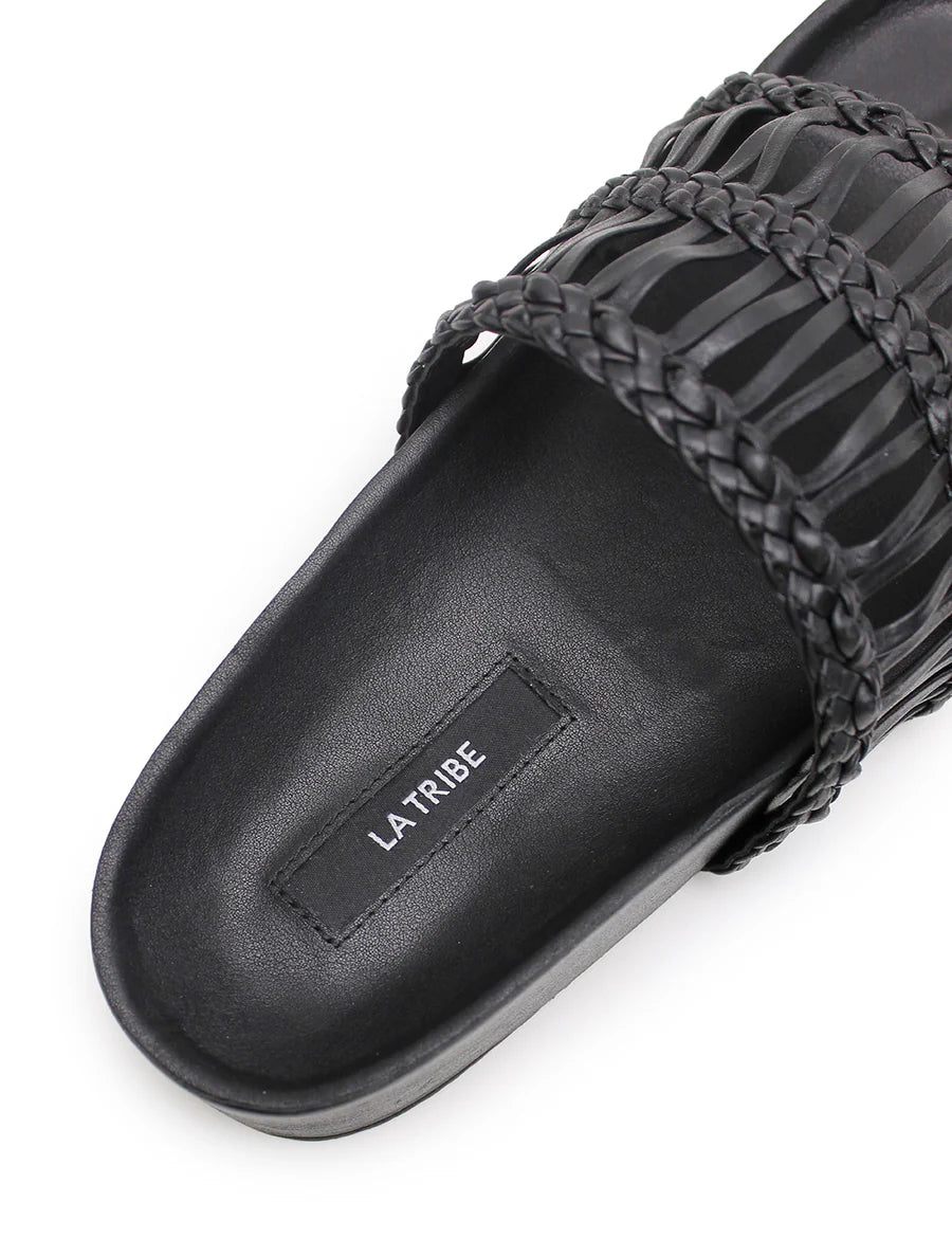 Elysian Collective La Tribe Lou Platform Slide Black