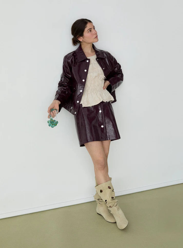 Elysian Collective Laagam Bruna Plum Jacket