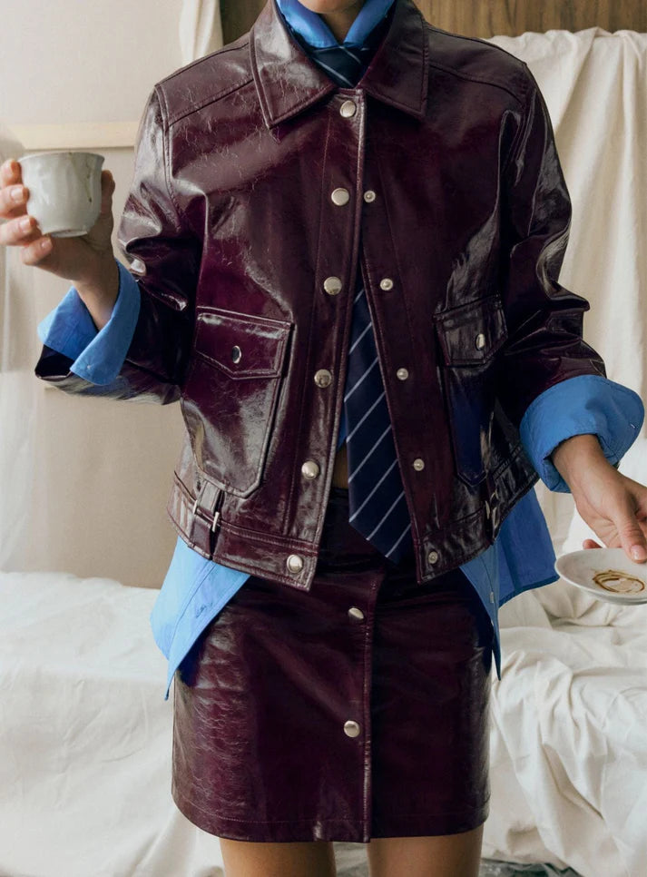 Elysian Collective Laagam Bruna Plum Jacket