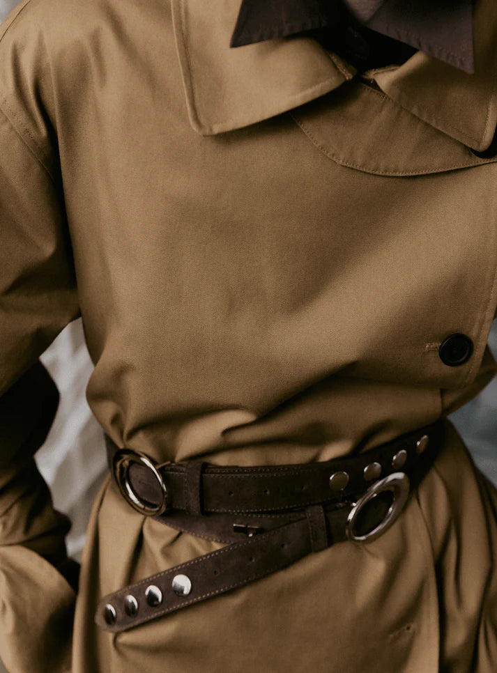 Elysian Collective Laagam Nilah Suede Belt Brown