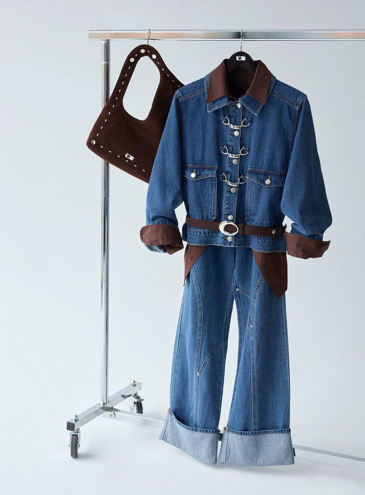 Elysian Collective Laagam No Boyfriend Shirt Brown